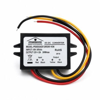 DC-DC Omvandlare 24V till 12V 2A 24W IP67 | Spänningsomvandlare