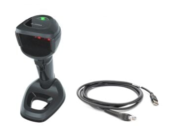 Zebra DS9908-SR Black USB Barcode Scanner Kit