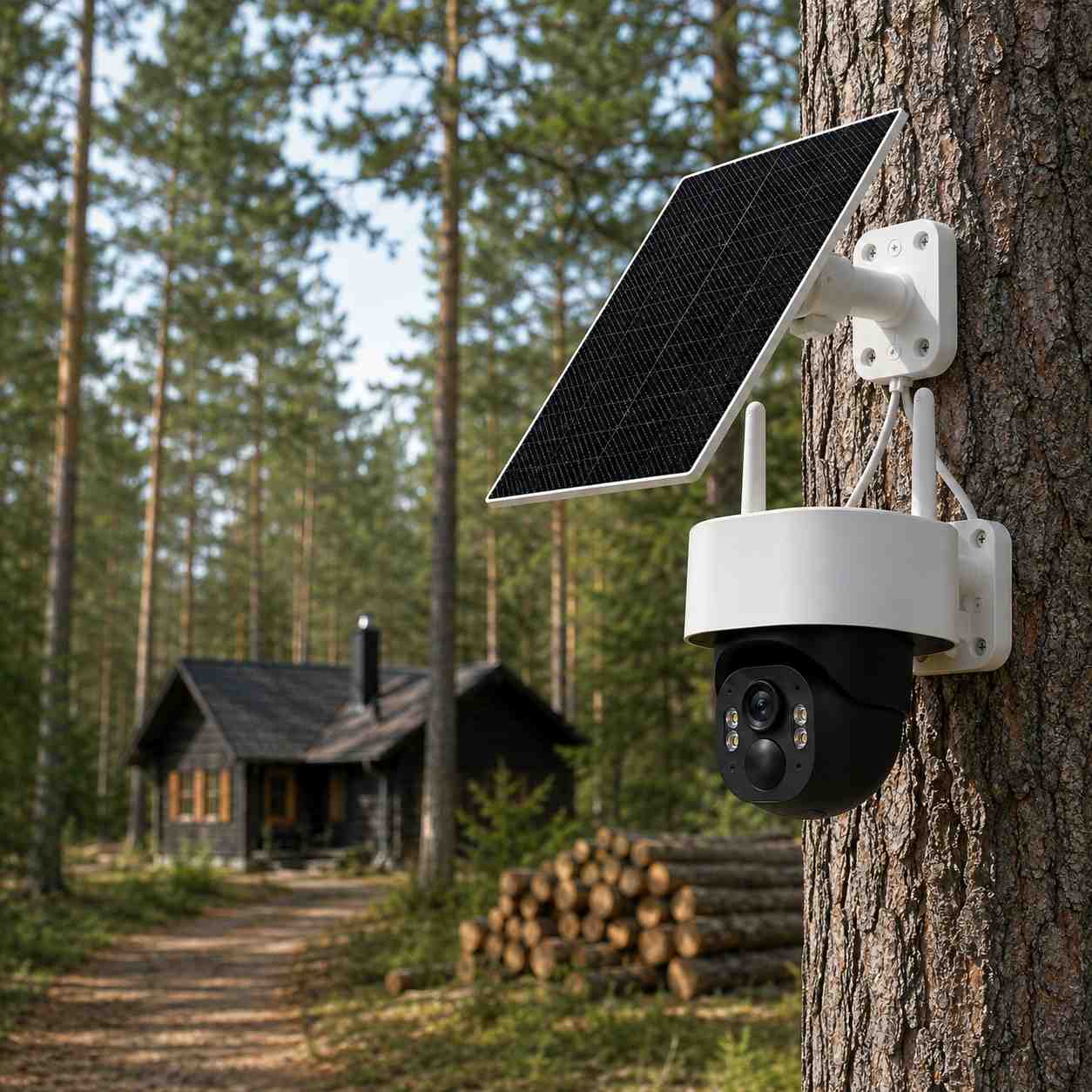 SecureVision 4G Kamera 4MP med Solpanel & C-SIM – PTZ Batterikamera – Bild 5