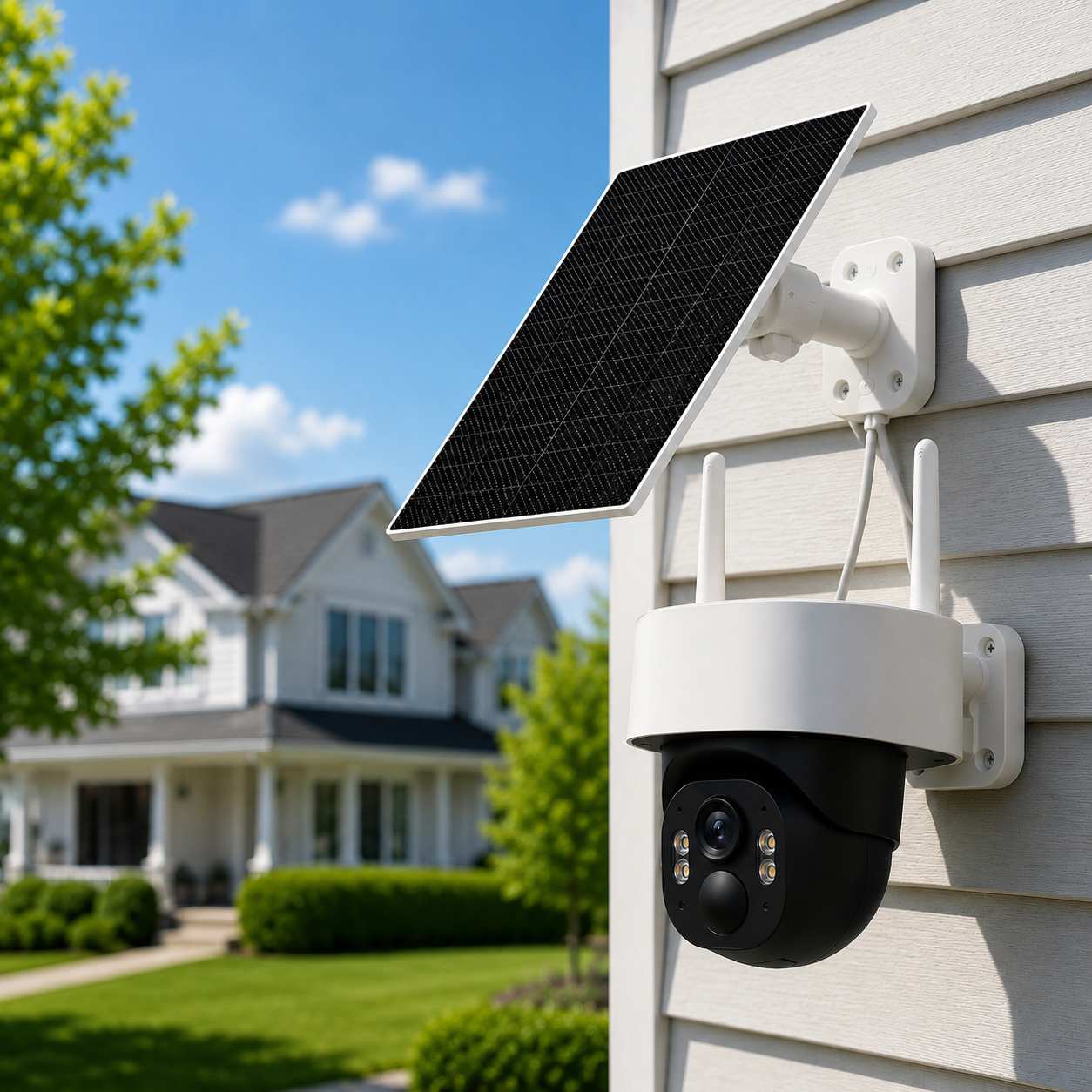 SecureVision 4G Kamera 4MP med Solpanel & C-SIM – PTZ Batterikamera – Bild 4