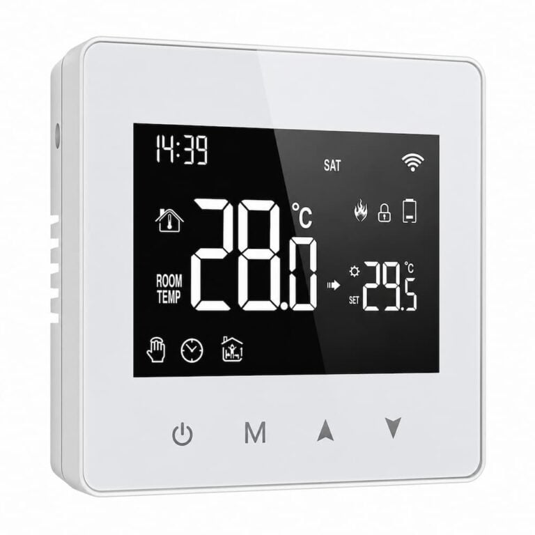 Smart ZigBee Batteridriven Termostat för Värmesystem Batteridriven för enklare installation