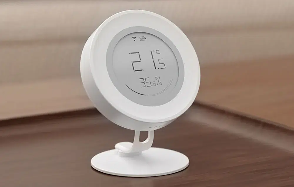 Smart ZigBee Temperatur- & Luftfuktighetssensor - Vägg eller Stående montage
