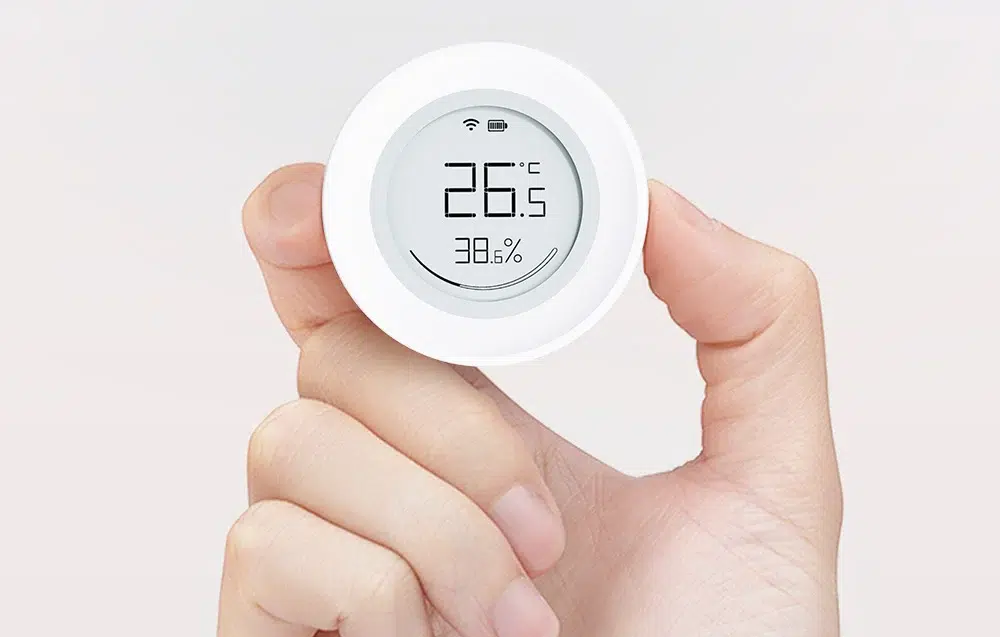 Smart ZigBee Temperatur- & Luftfuktighetssensor - Vägg eller Stående montage - Billede 4