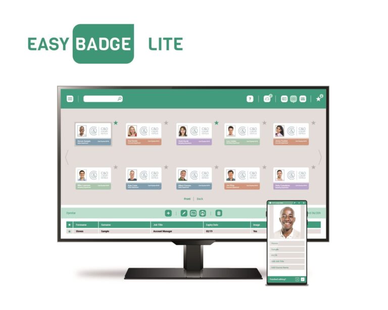 EasyBadge Lite ID Card Design Software for 100 Entries