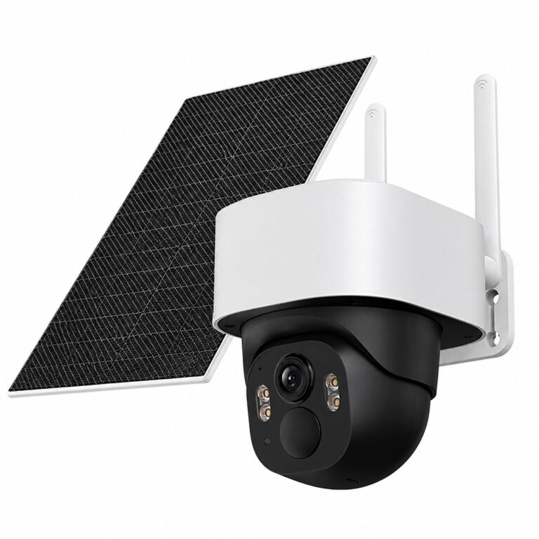 SecureX Vision 4G Kamera 4MP med Solpanel & C-SIM – PTZ Batterikamera