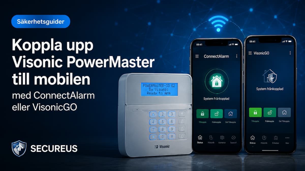 Connectez Visonic PowerMaster à votre téléphone mobile avec ConnectAlarm ou VisonicGO.