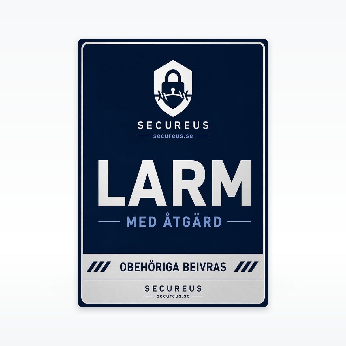 Larmdekalpaket Secureus Blå PET, 6-pack - Imagen 4