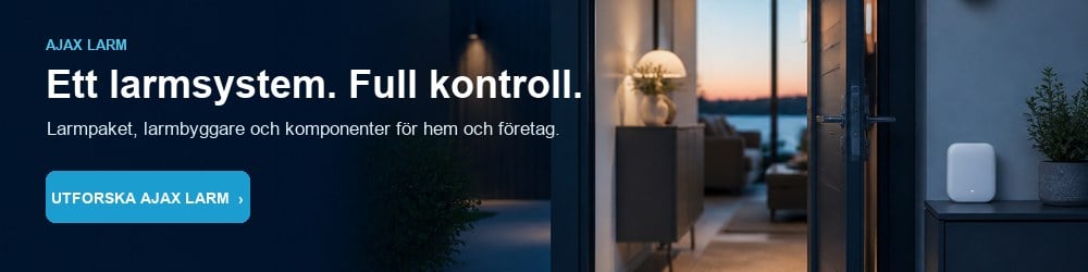 Ajax larm, larmpaket och larmbyggare för hem och företag