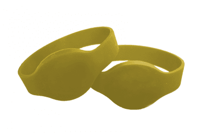 Pulsera RFID tamaño fijo Mifare1k tamaño 55 mm /Pequeña Color: Amarillo