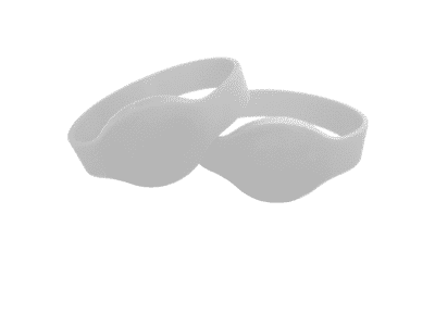 RFID Bracelet fixed size Mifare1k size 74 mm /Large Color: White